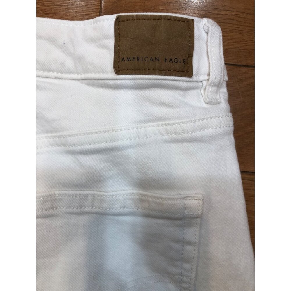 American Eagle Outfitters Stretch Mom Jean White Size 8 Regular - Picture 3 of 11